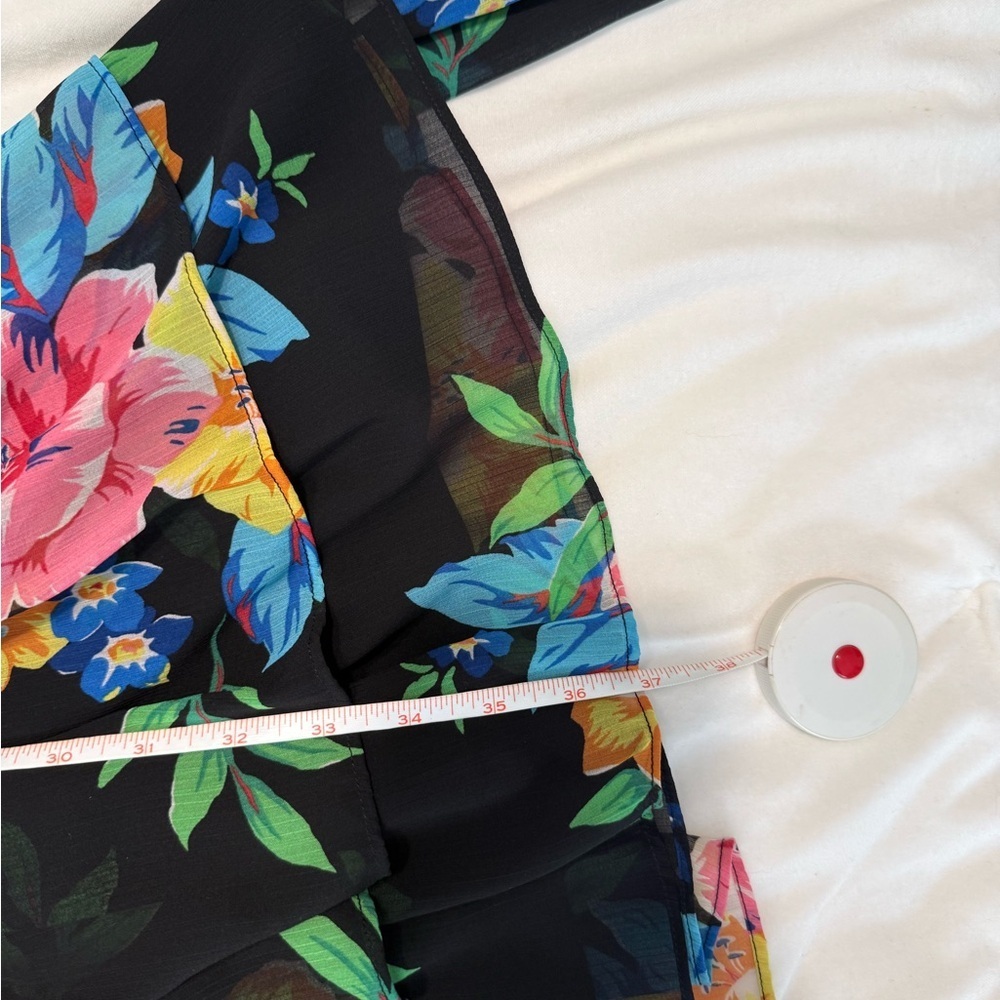 Lauren Ralph Lauren Black Label Floral Off-Shoulder Black Dress - Picture 12 of 12